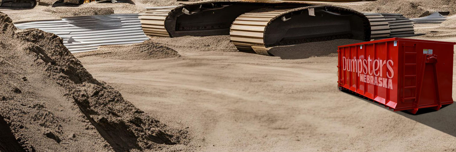 Roll-off dumpsters for construction sites